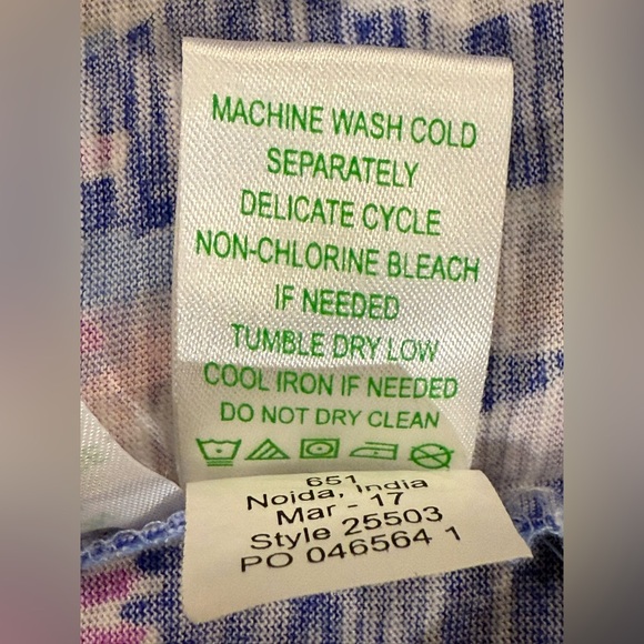 Lilly Pulitzer Tideline Amethyst One Too Many Knit Smock Waist Tank Dress Small - Picture 10 of 10